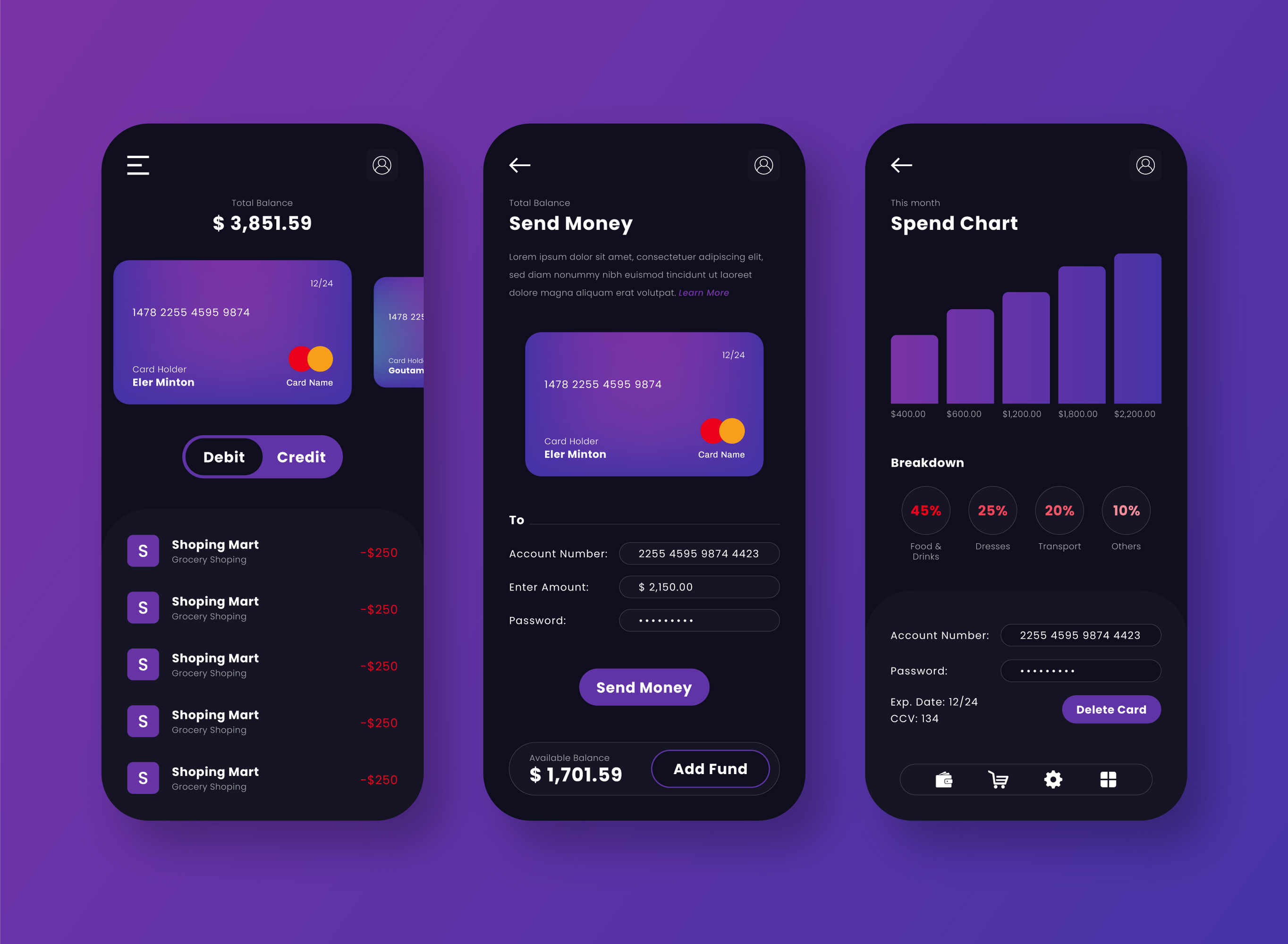 Banking Dashboard UI